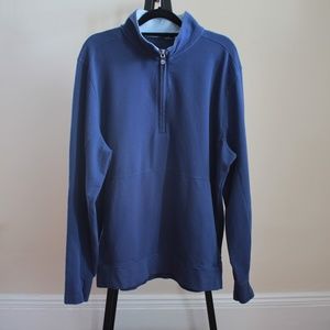 EUC B. Draddy Quarter Zip Pullover Men's Large Performance Golf Soft‎ Stretch